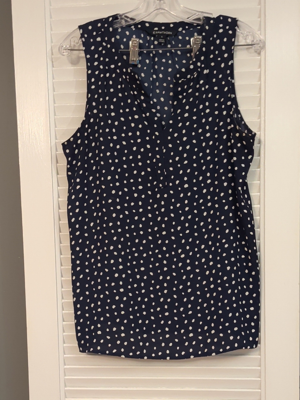 41 Hawthorn Navy Sleeveless Polka Dot Camisole